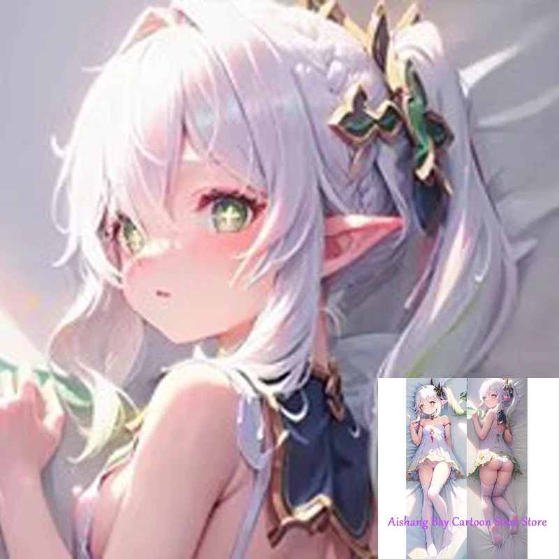 

Anime Dakimakura Pillow Nahida Genshin Impact 2-Side Print Pillowcase Hugging Body Cushion Cover Otaku Waifu