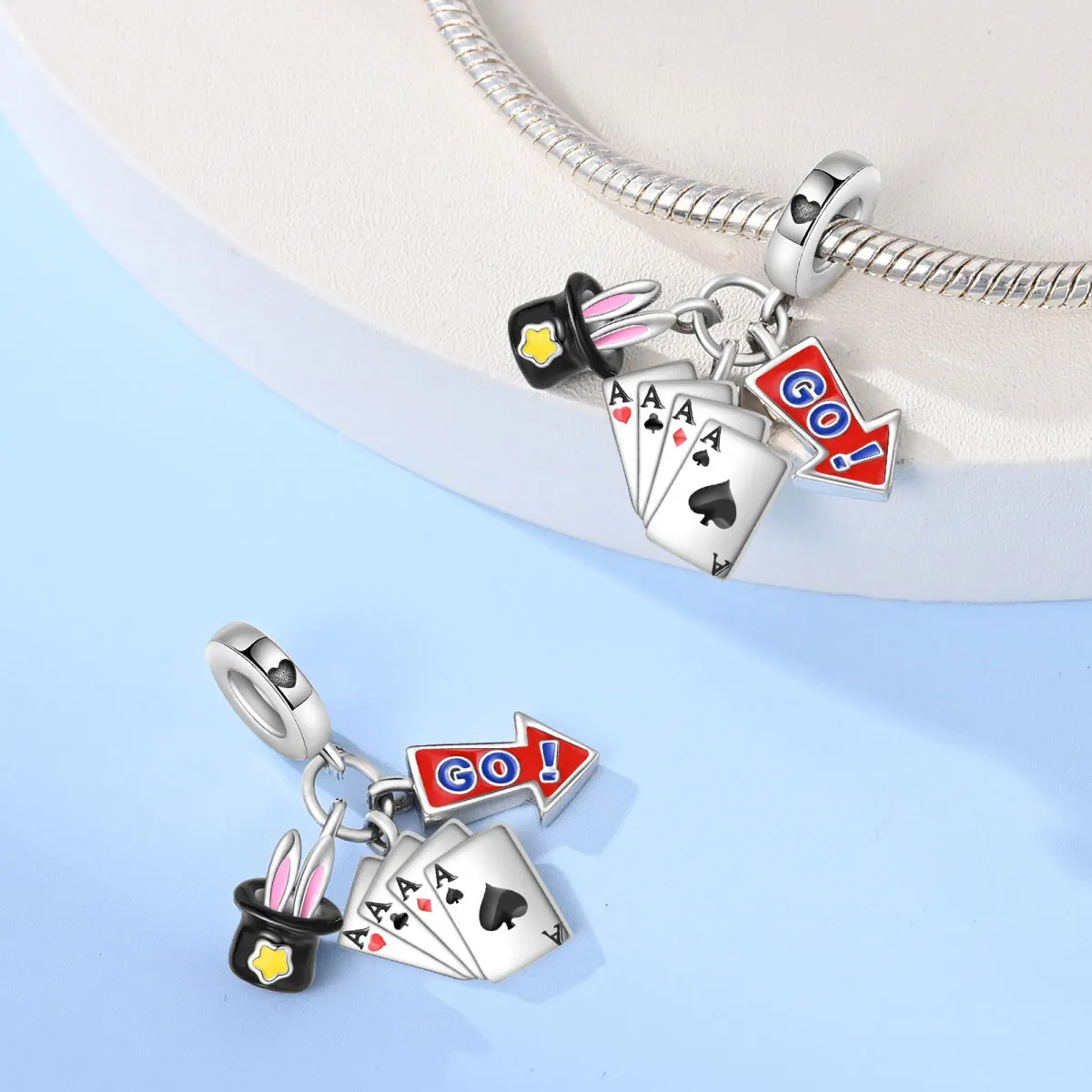 Fairy Tale Series 925 Silver Plated Fox Rabbit Rose Castle Charms Beads Fit 3mm 925 Original Bracelets DIY Jewelry Birthday Gift
