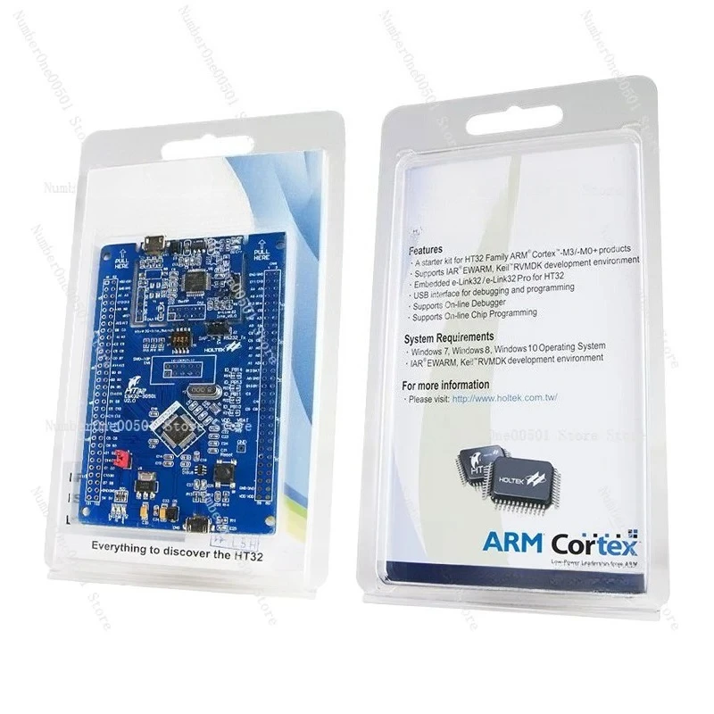 ESK32-30501 HT32F52352 Starter Kit  ARM Cortex-M0+ Dev Board  USB Debugging  LED/Button Sensor Examples