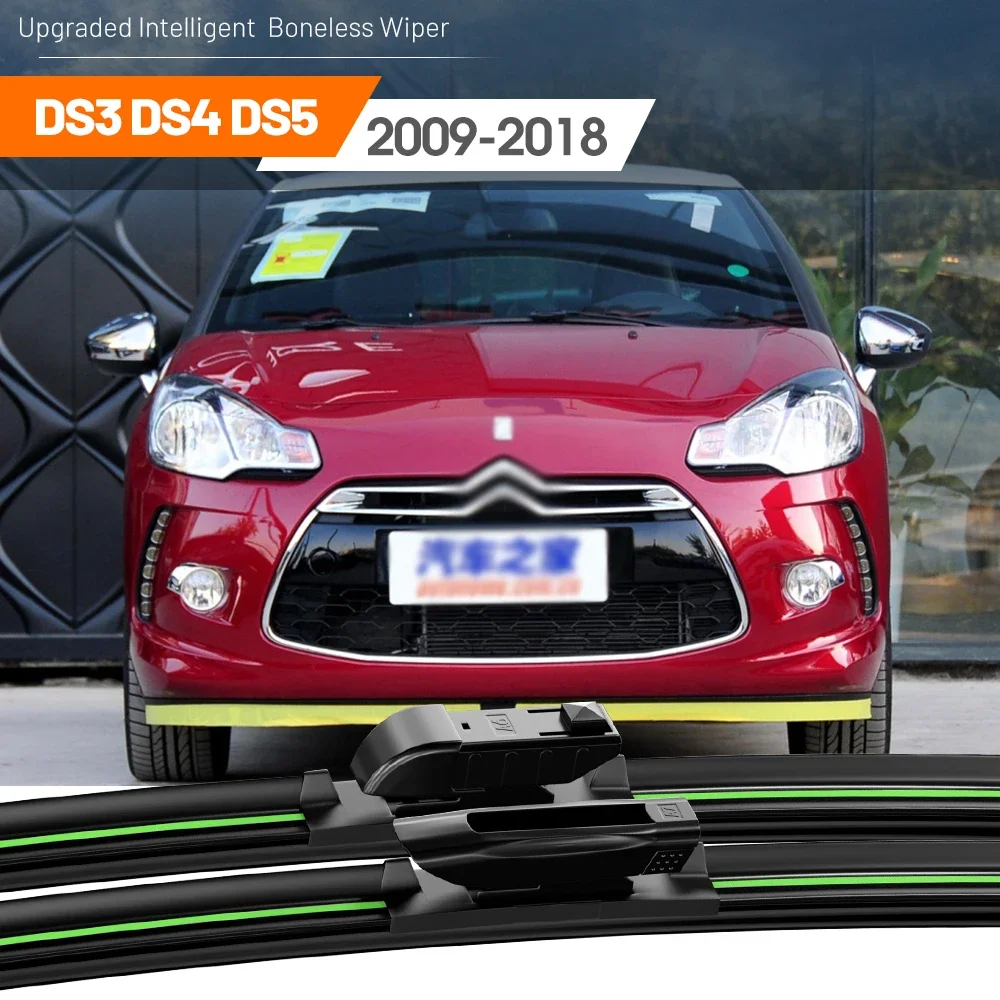 

2pcs For Citroen DS3 DS4 DS5 2009-2018 Front Windshield Wiper Blades 2010 2011 2012 2013 2014 2017 Windscreen Window Accessories