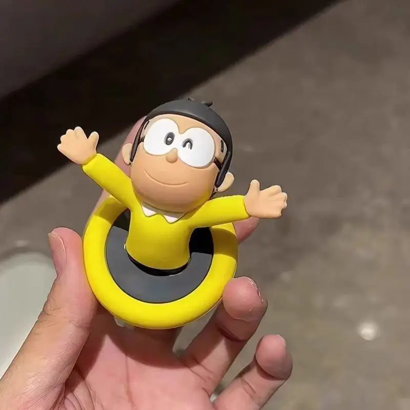 Doraemon 3d Magnetic Refrigerator Pads Bath Room Car Load Bearing Towel Hooks Display Ornament Fat Tiger Doraemon Toy Figure - Image 4