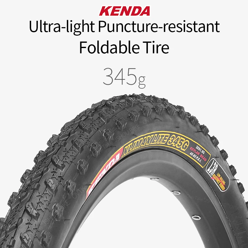 

Велосипедная шина KENDA MTB, сверхлегкая, устойчивая к проколам складная шина XC 26x1,95 (50-559) 120TPI 345 г, сделано в Тайване, детали велосипеда