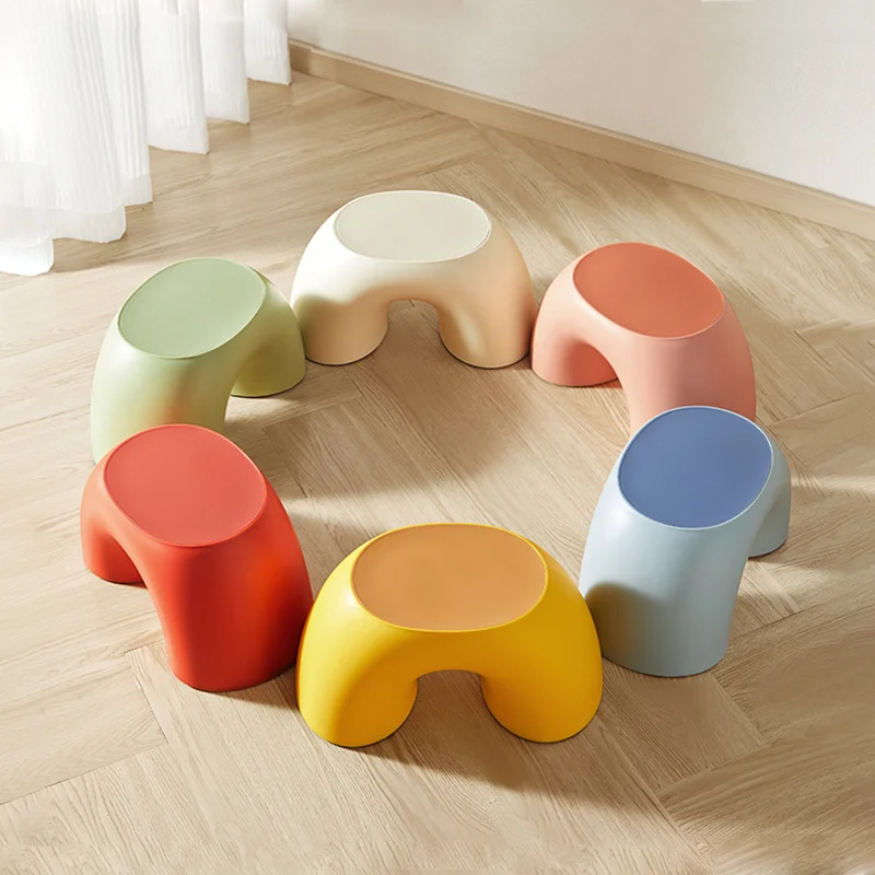 Stools Household Living Room Plastic Stools Children's Stools Low Stools Bathroom Stools Storage Stools Decorative Small Stools