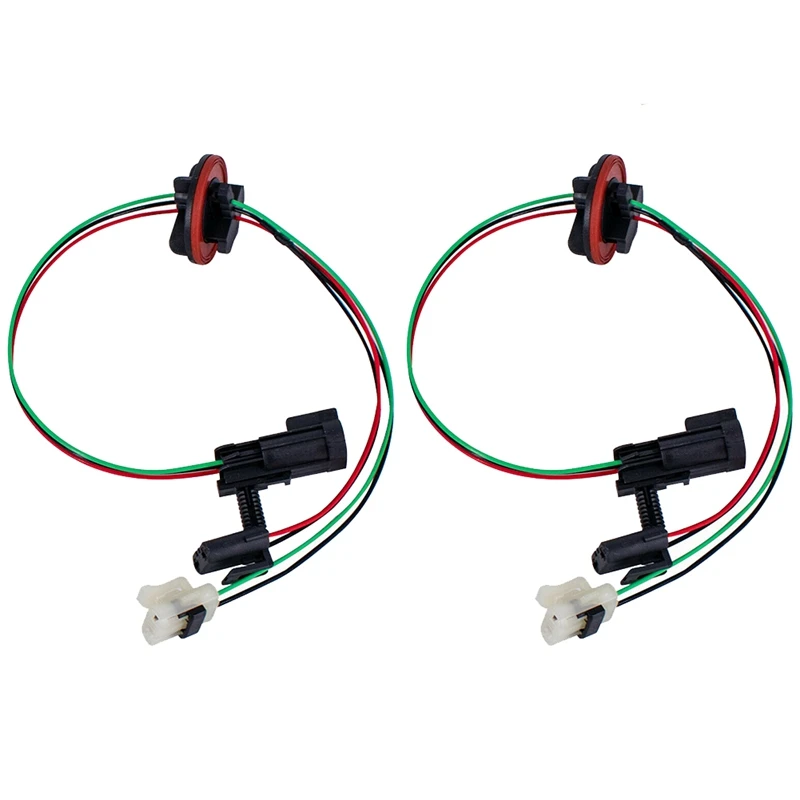 2Pcs Headlight Lamp Wiring Harness For 09-17 Dodge Ram 1500 2500 3500 4500 5500 Quad Halogen 68193062AA