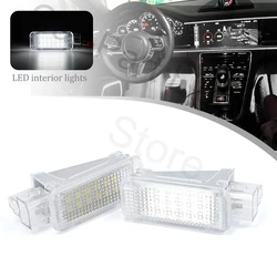 2Pc For Porsche Cayenne 911 Carrera Macan Panamera LED Compartment Trunk Boot Lamps Courtesy Light Luggage Lamp