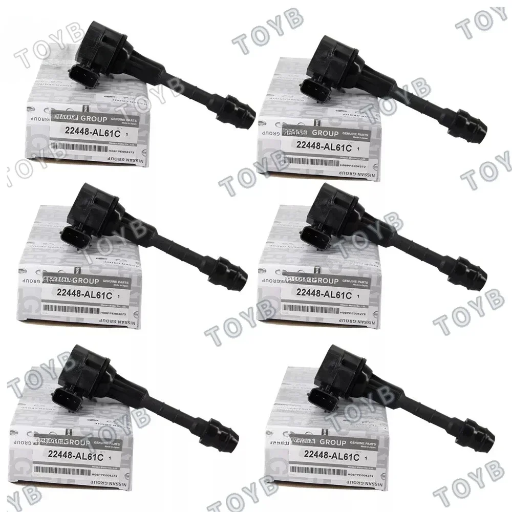 6Pcs/lot 22448-AL61C 22448-AL615 22448 AL61C AL615 Ignition coils For INFINITI FX35 M35 G35 NISSAN 350Z 350 Z SKYLINE 3.5 3.5L