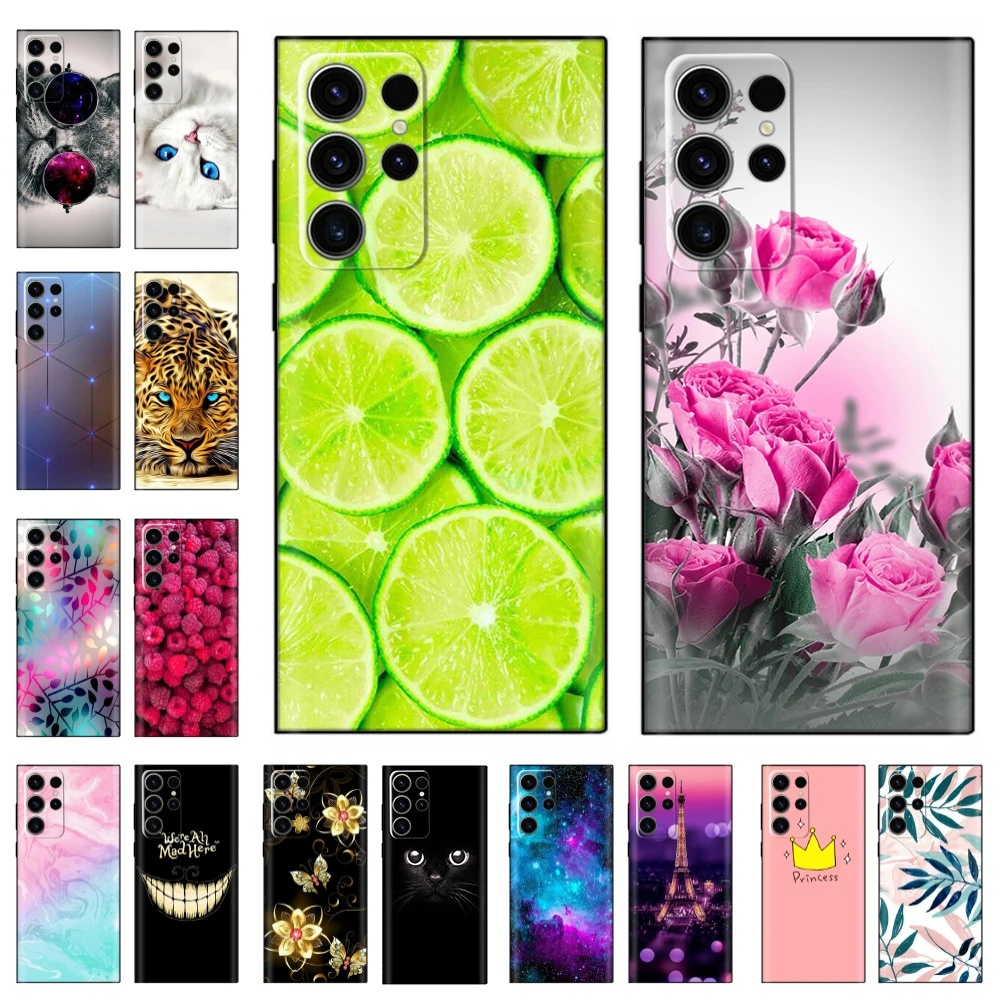 For Samsung Galaxy S23 Ultra Plus 5G Case Soft Silicone Bumper Phone Back Cover For Samsung S23+ S23 Plus Ultra Case Couqe Funda