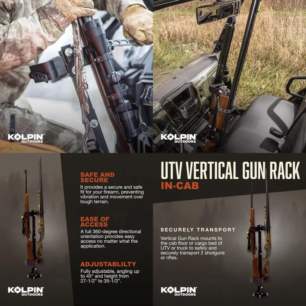 

Kolpin UTV Gun Rack - 20073,Black