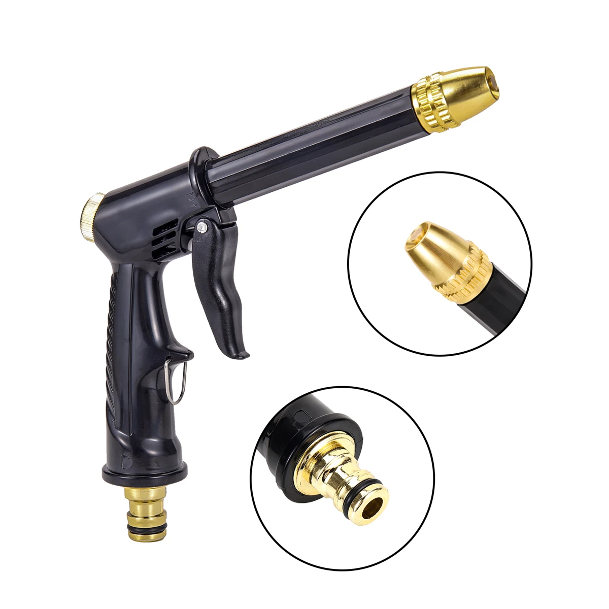 16mm Nipple Interface High Pressure Car Washing Alloy Spray Gun 3/4