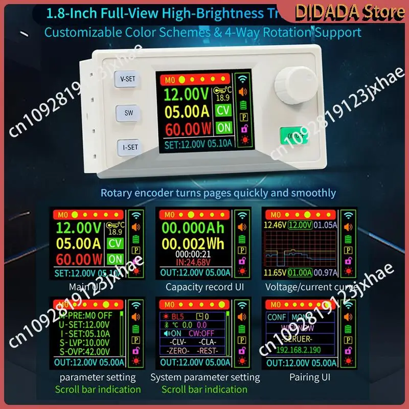 

N82R XY12522S CNC DC Buck Boost Converter 125V 2000W Laboratory Power Regulator Constant Voltage And Current Charging Module