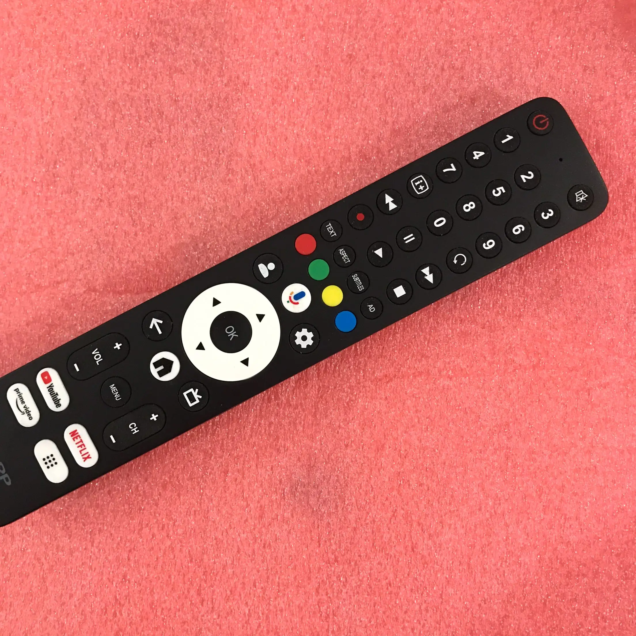 Original remote control RC2101 for Sharp Smart LED TVs 4T-C50FJ1X, 4T-C55FJ1X, 4T-C65FJ1X, 4T-C75FJ1X, and SH-V10 view 3