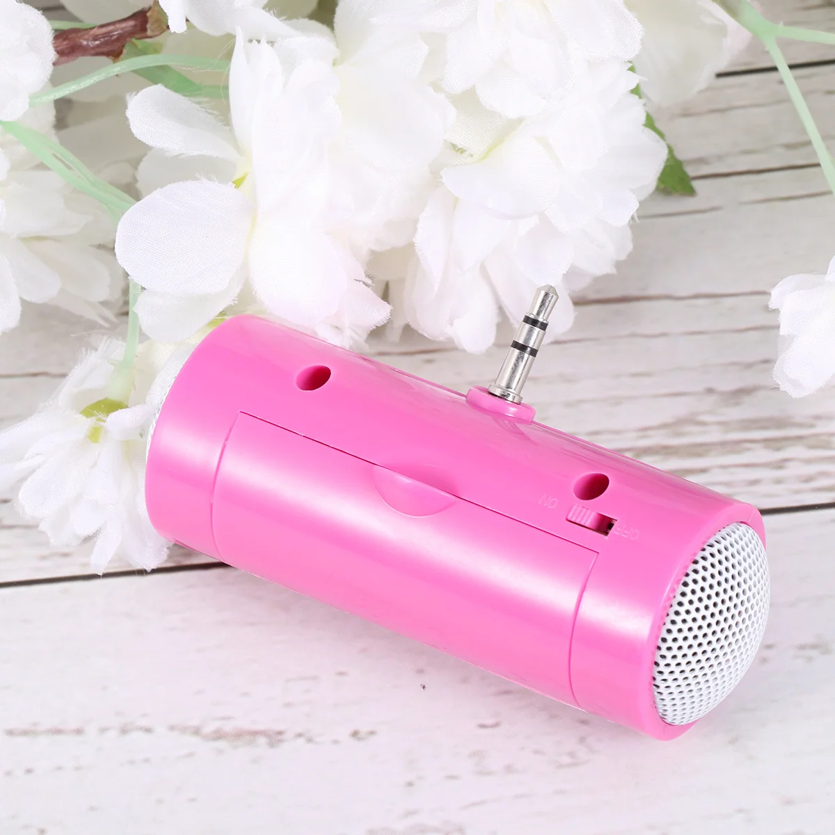 

Mini Portable 3.5Mm Audio Jack For Phone Tablet Lightweight Mini Speaker For Tablet Stereo Sound Outdoor Use Pink