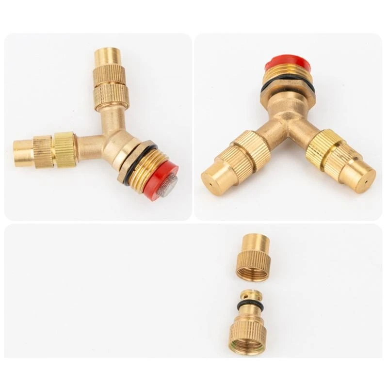 Dust Control Mist Nozzle High Pressure Brass Misting Nozzle Fogging for He C5AD