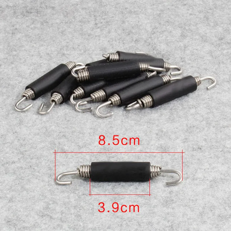 6Pcs/lot Blue Motorcycle Arts Exhaust Pipe Accessories Spring Hook Inless Steel Activity Hook Welding Adapter Link Pipe Holder