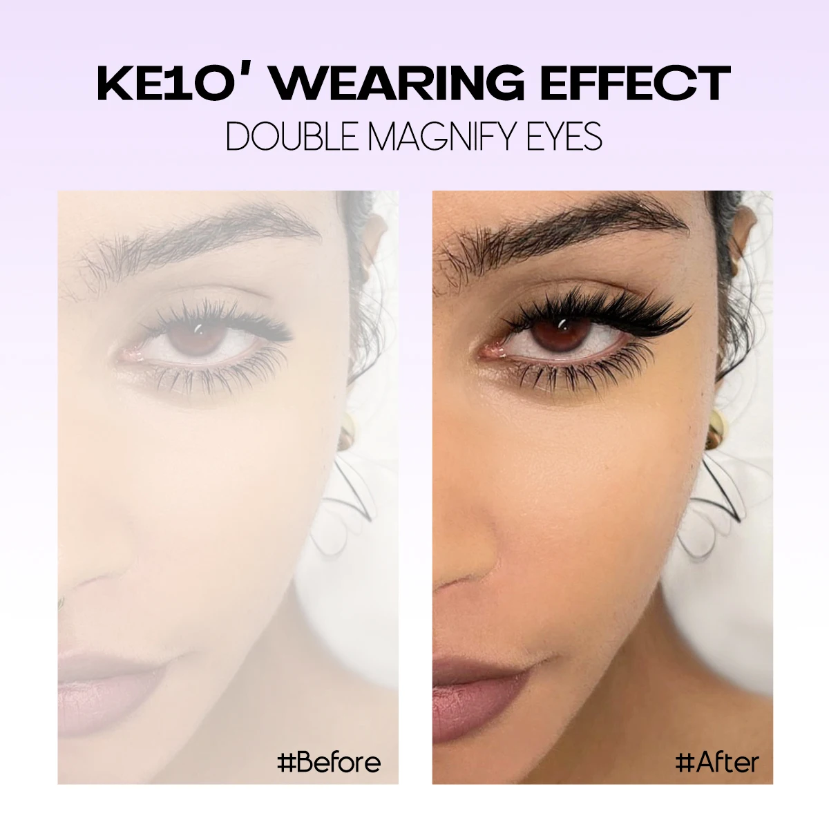 Lasvirey Kit di grappoli per ciglia fai-da-te Ciglia naturali per occhi di gatto Ciglia individuali Set completo Ciglia 3D Estensione ciglia finte visone Trucco