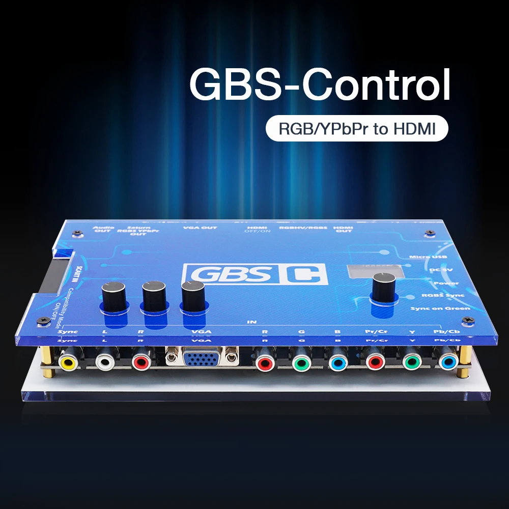 GBS Control GBSC RGBs /Scart /Ypbpr Signal to VGA /HDMI-compatible Upscalers / Video Converter Boards for Retro Game Consoles