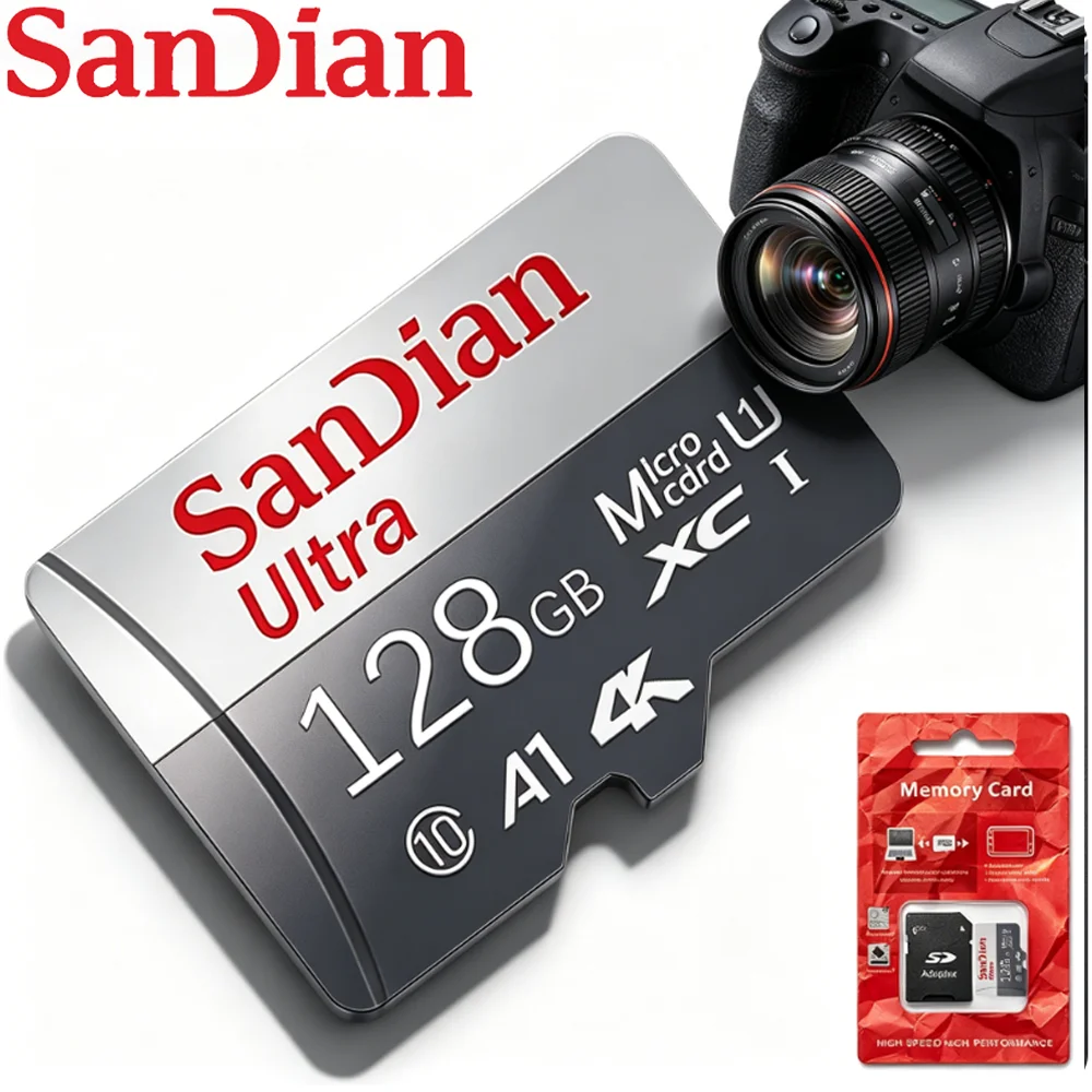 High-Speed SD Card 128GB 256GB 512GB U3 V30 Memory Card for Car DVR Truck Recorder 4K Video Surveillance Best Seller Hot Sale