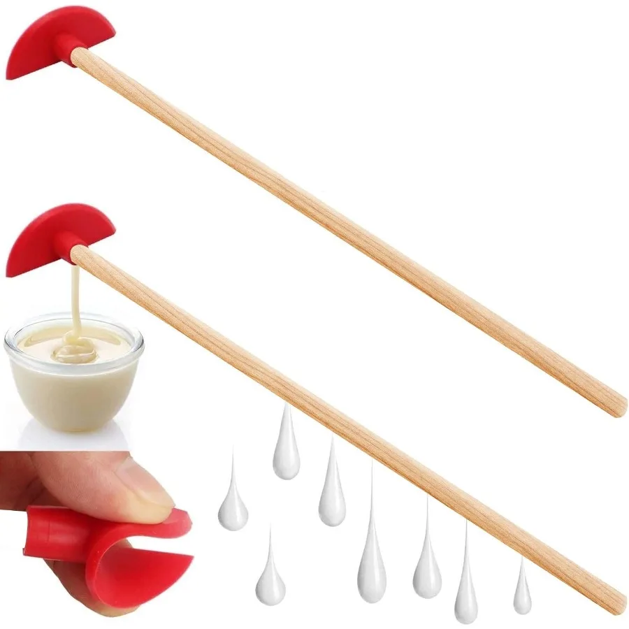 

Силиконовый скребок для бутылок — многоразовое средство для получения силиконовой лопаточки — инструменты для чистки с длинной ручкой 35 см/14 дюймов, 2 шт.