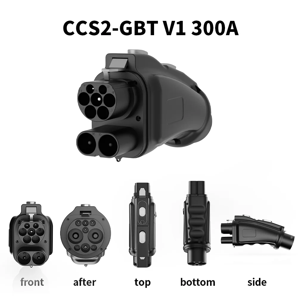 

250KW CCS2 to GBT EV Charger Adapter 300A 1000V DC Fast Charging Converter for Electric Vehicles