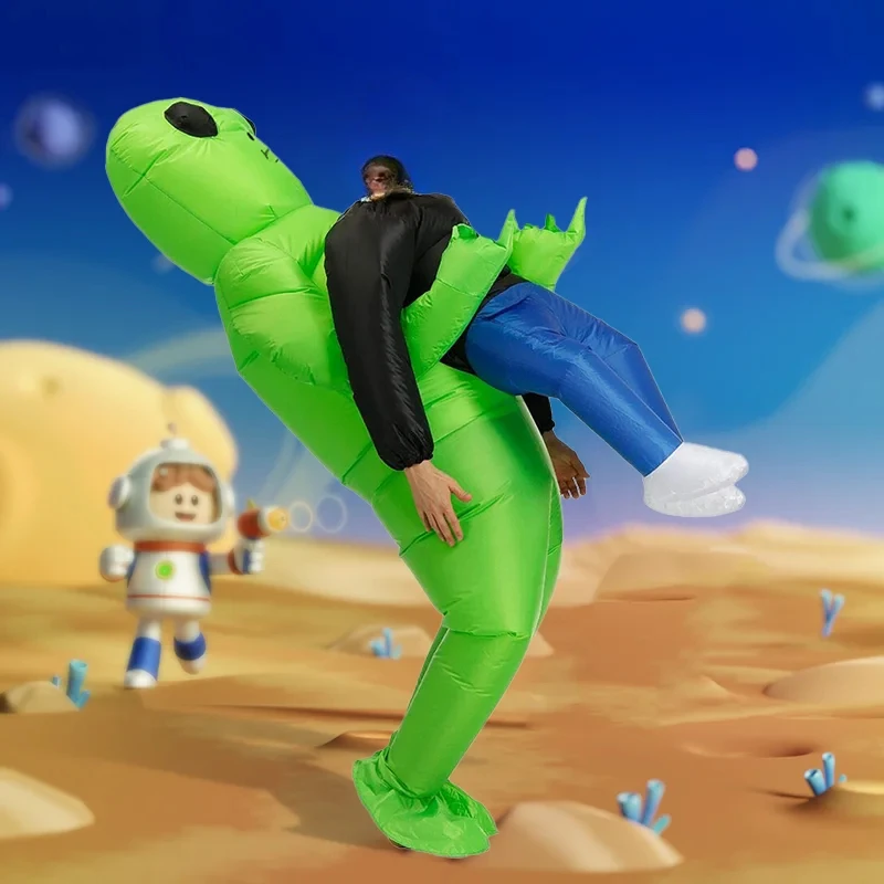 

Alien inflatable suit Alien Monster Inflatable Costume Scary Green Alien Cosplay Costume For Adult Party Festival Stage