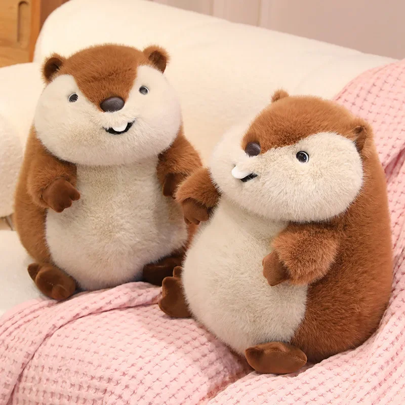 

Kawaii Groundhog плюшевые игрушки подставка плечо моделирование бабак плюшевая кулон кукла чучело детский креативный подарок на день рождения