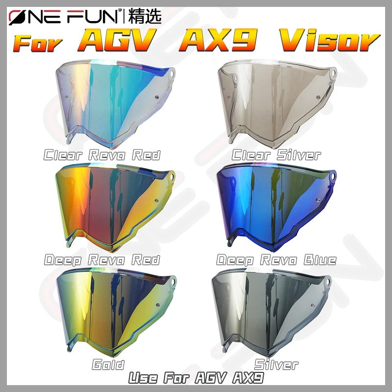 

ONEFUN AX9 Helmet Visor Photochromic For AGV AX9 Accessories Motorcycle Rally Off-road Helmet Uv Protected Electroplated Lens