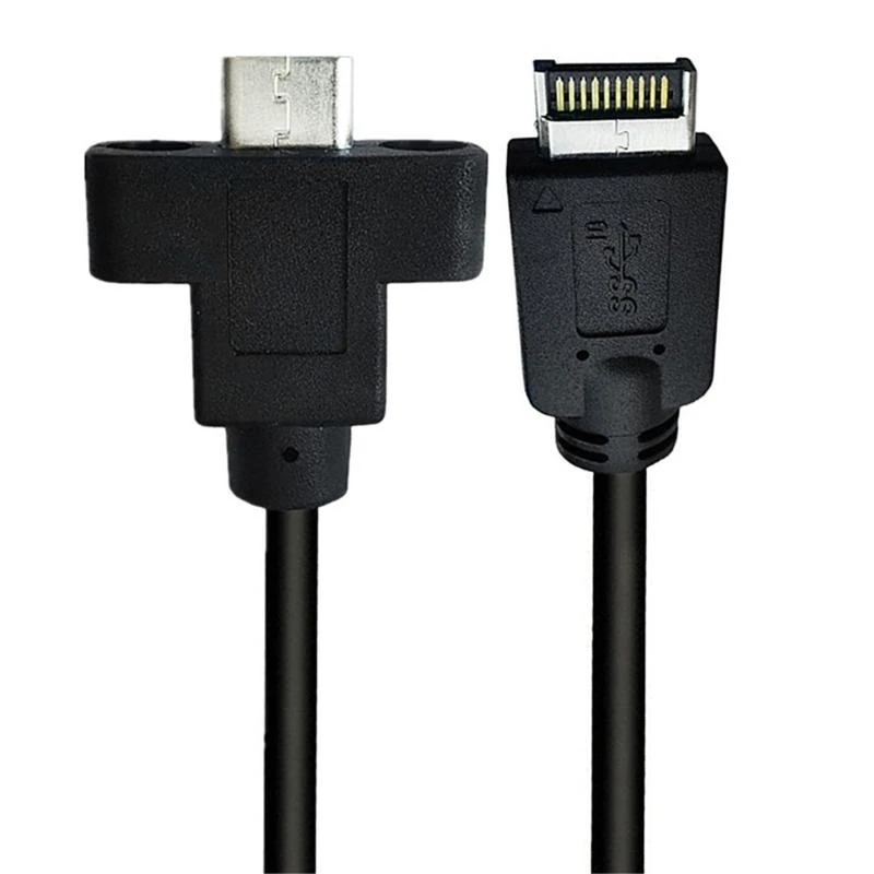Y2GD USB 3.1 to USB 3.1 Type C Cable Gen2 10Gbps Front Panel Internal Adapter
