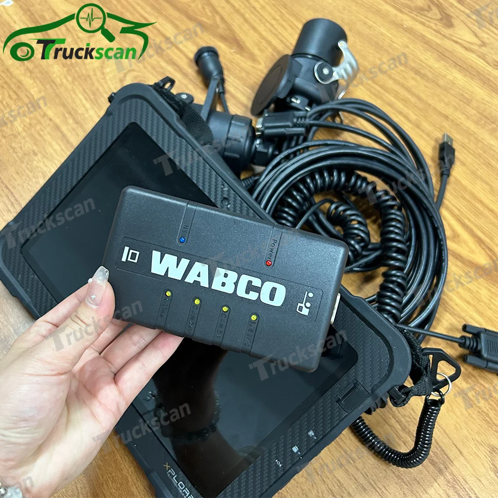 2024 For WABCO Diagnostic KIT(WDI) Heavy Duty Scanner Trailer and Truck Diagnostic System Interface with Xplore tablet