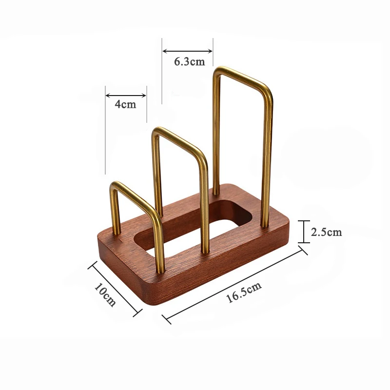 Wooden Pot Lid Holder, Cutting Board Organizer, Baking Sheet / Pan Organizer Rack for Cabinet - Kitchen Tools