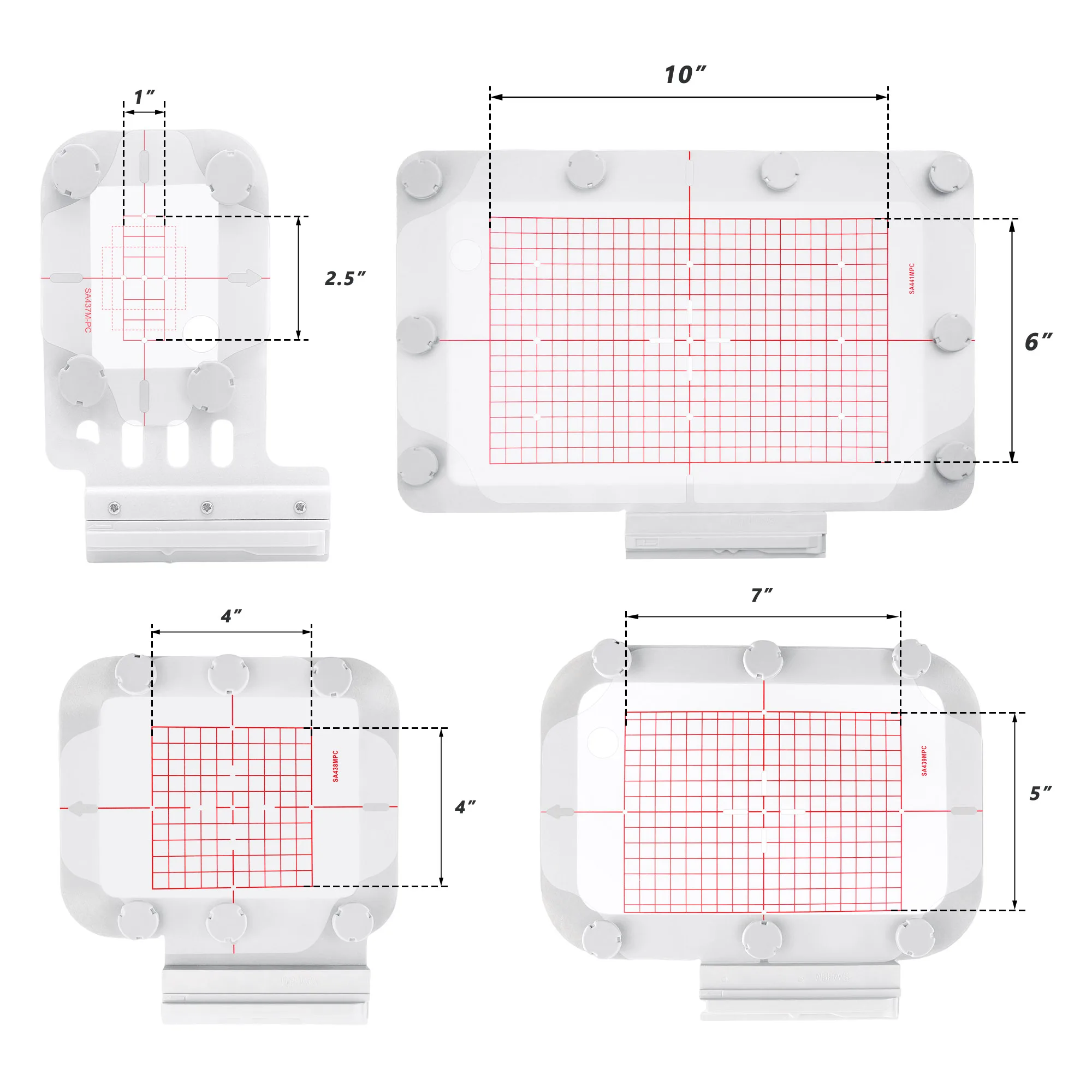 

4in1-BM Magnetic Hoop kit fit for Brother Innovis V3/V5/V7 2800/2500/1500 5000/4000/Duetta 4500 XE1/XJ1/NV6700D/6000D XP1 V8500D