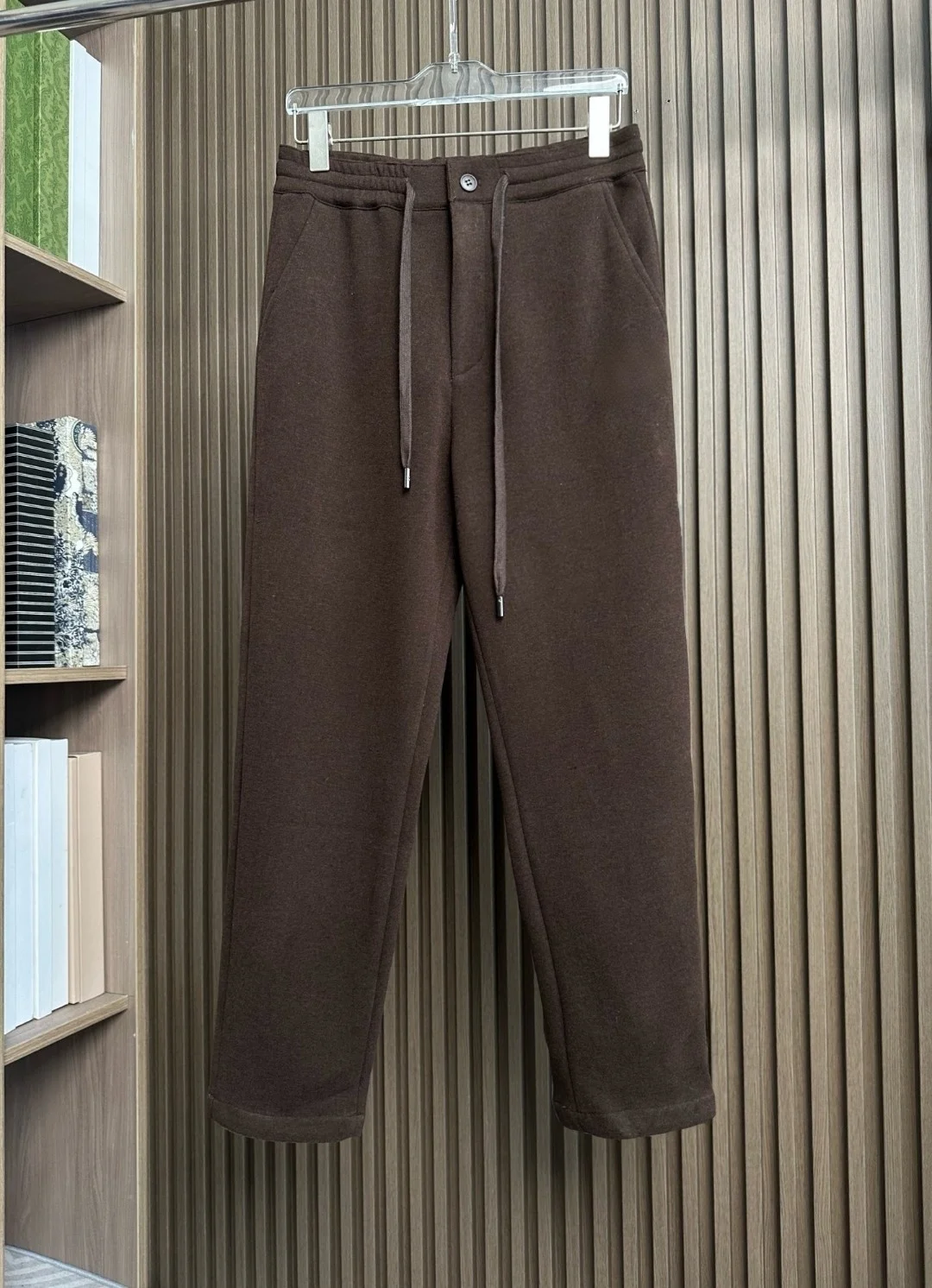 

Comfortable Straight Leg Dstring Sports Casual Pants for Men Faionable Pure Color Early Autumn New Arrival mid Waist Ela...