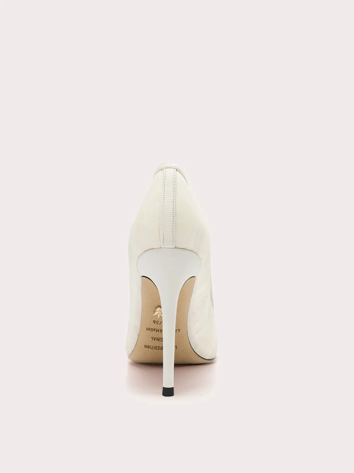 Spring and summer new pointed toe shallow lace mesh wedding shoes banquet large size small size thin high-heeled women's sandals