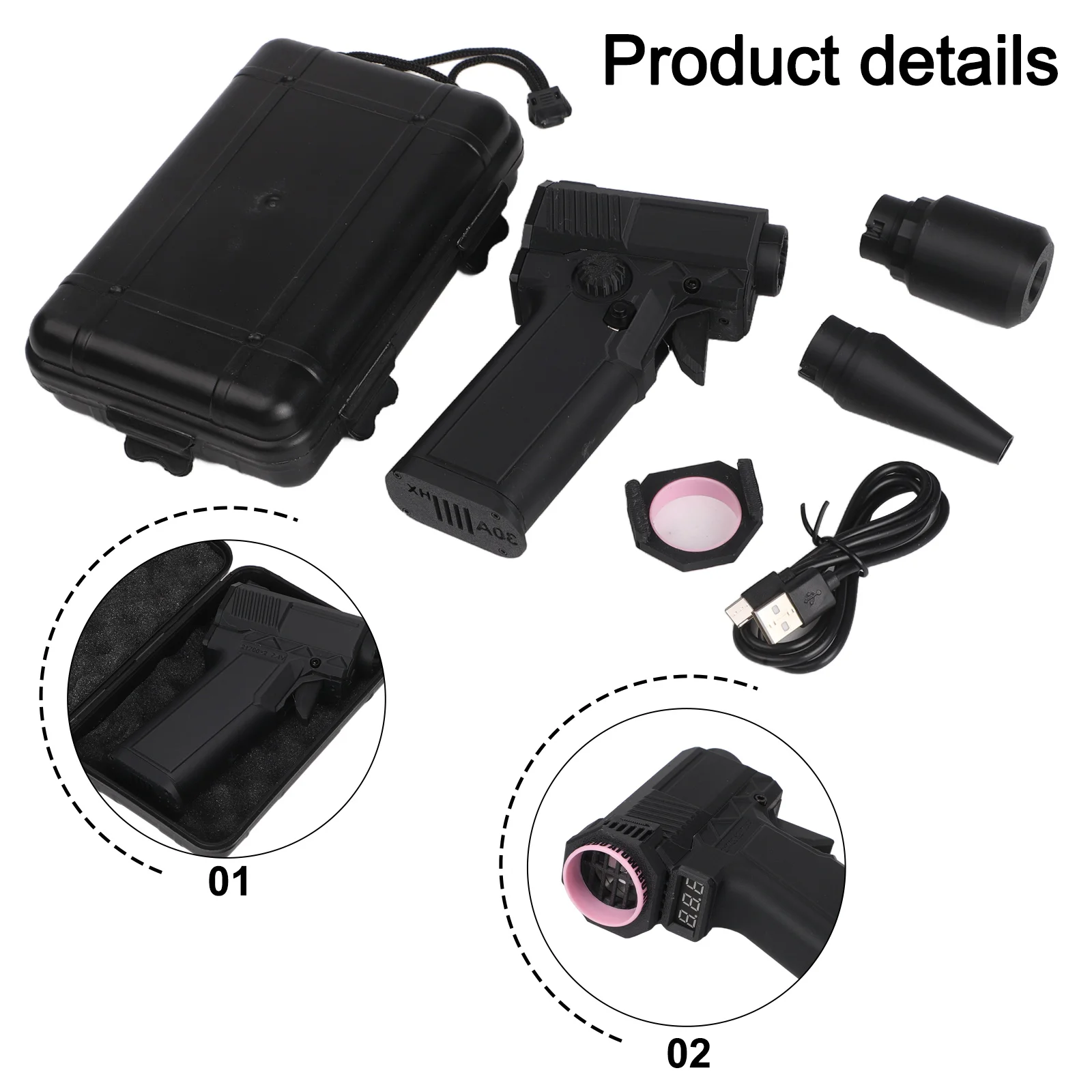 

Mini Fan Brushless Fan Outdoor Activities 8000mAh Battery ABS And PC Material Compact Electric Fan For Portability