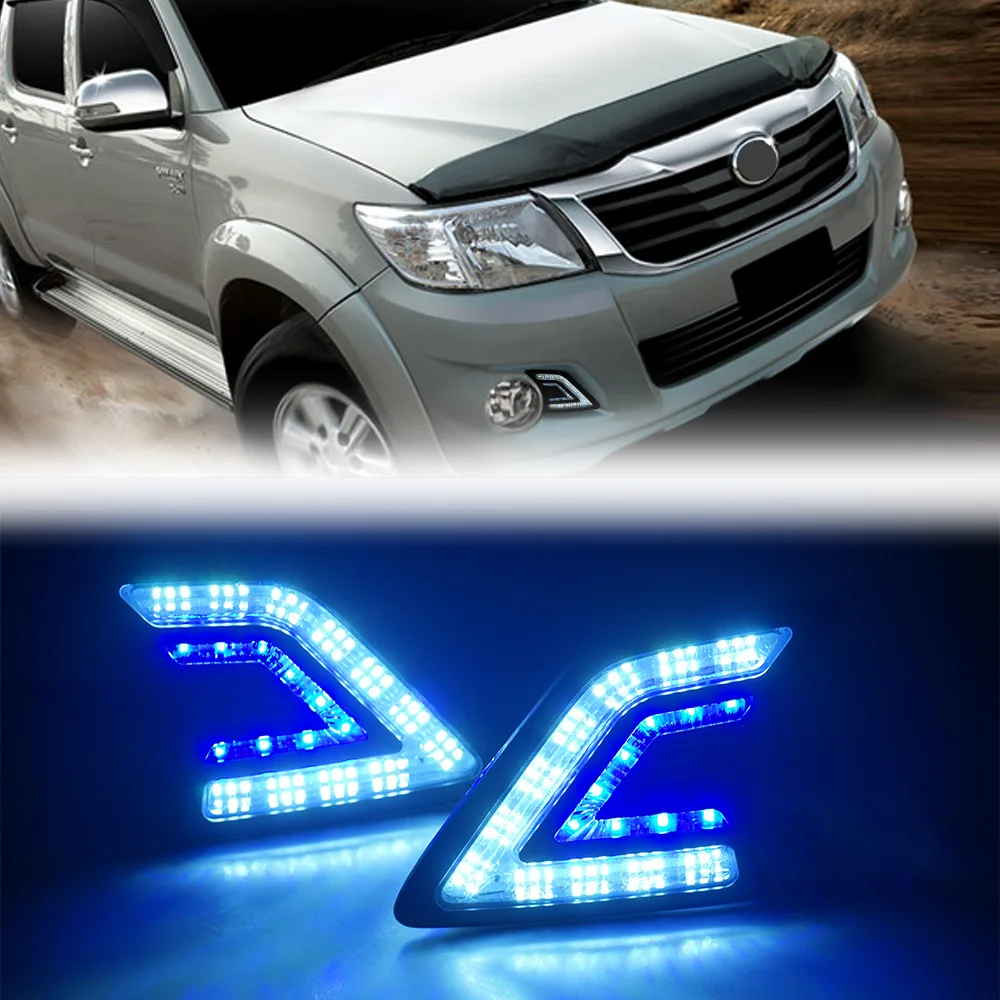 For 11/12/13/14 model year Hailux LED fog light assembly, Vigo installation with daytime running light and front bumper light