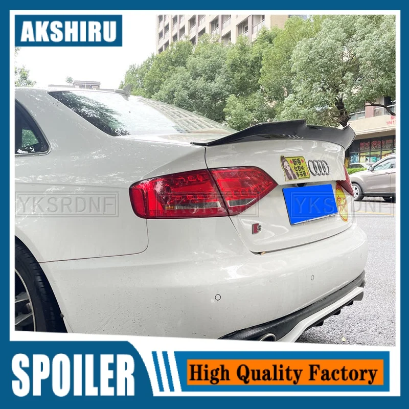 

PSM Style Carbon Fiber Rear Trunk Spoiler For Audi A4 B8 Sedan 2008 - 2011 Year Car Rear Wing Spoiler (Not Fit Sline S4 RS4)