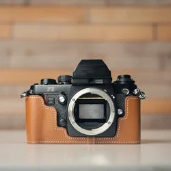 Film Camera Body Genuine Leather Cowhide Bag For Nikon F3 Case F3HP F3AF F3T Case Leather Camera Half Case Protective Case