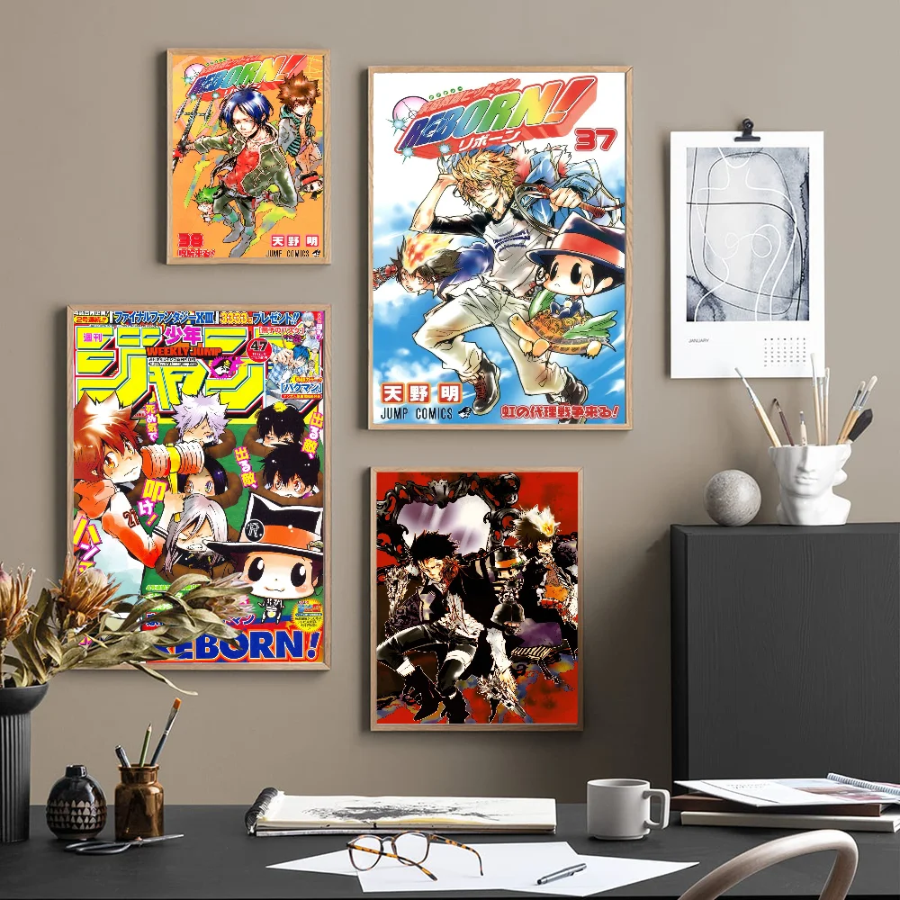 HITMAN REBORN! Classic Vintage Posters Whitepaper Prints Posters Artwork Kawaii Room Decor