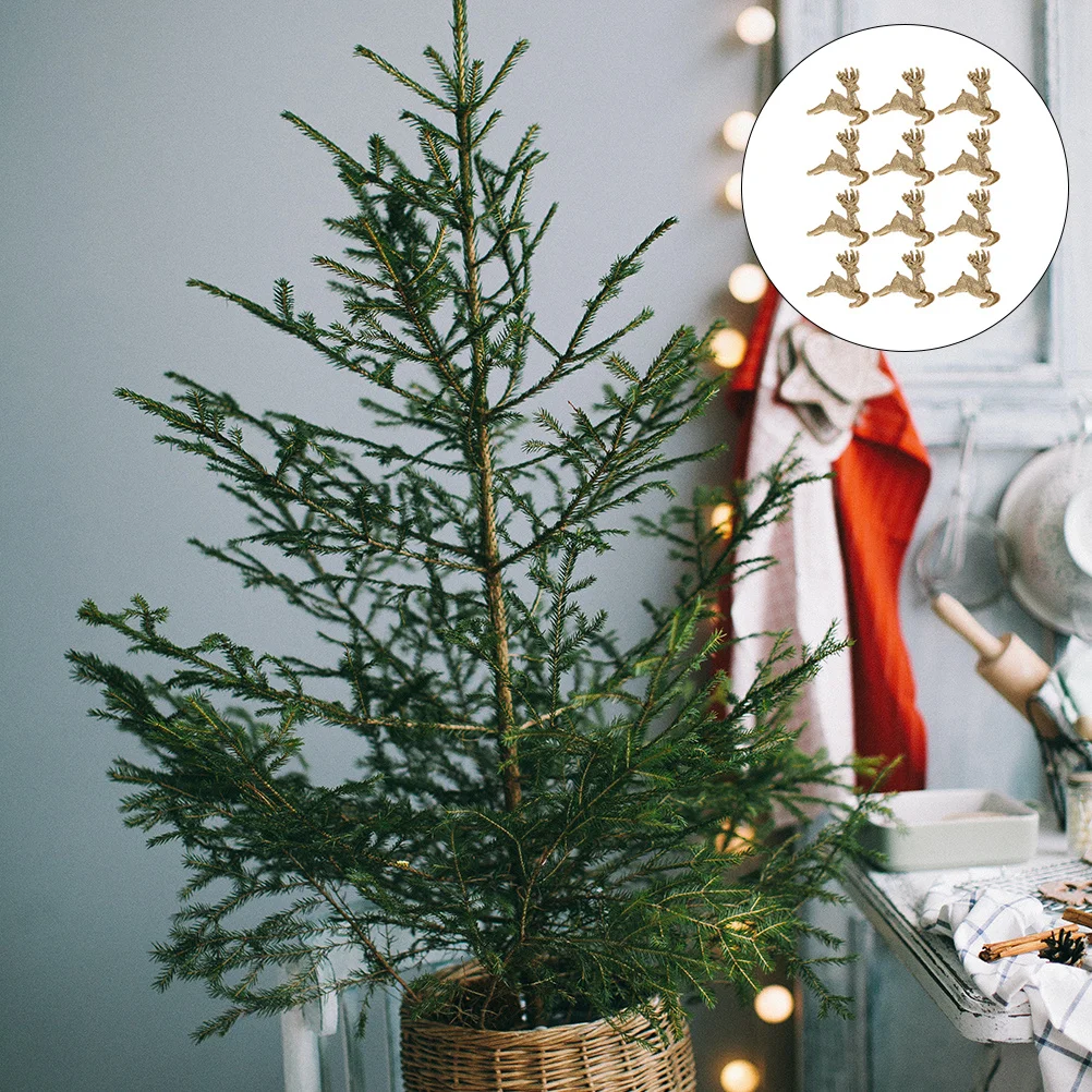 18 قطعة شجرة عيد الميلاد توبر ديكور جوفاء ثلاثية الأبعاد Treetop زخرفة لعيد الميلاد عطلة المنزل فندق بار مطعم الديكور #3