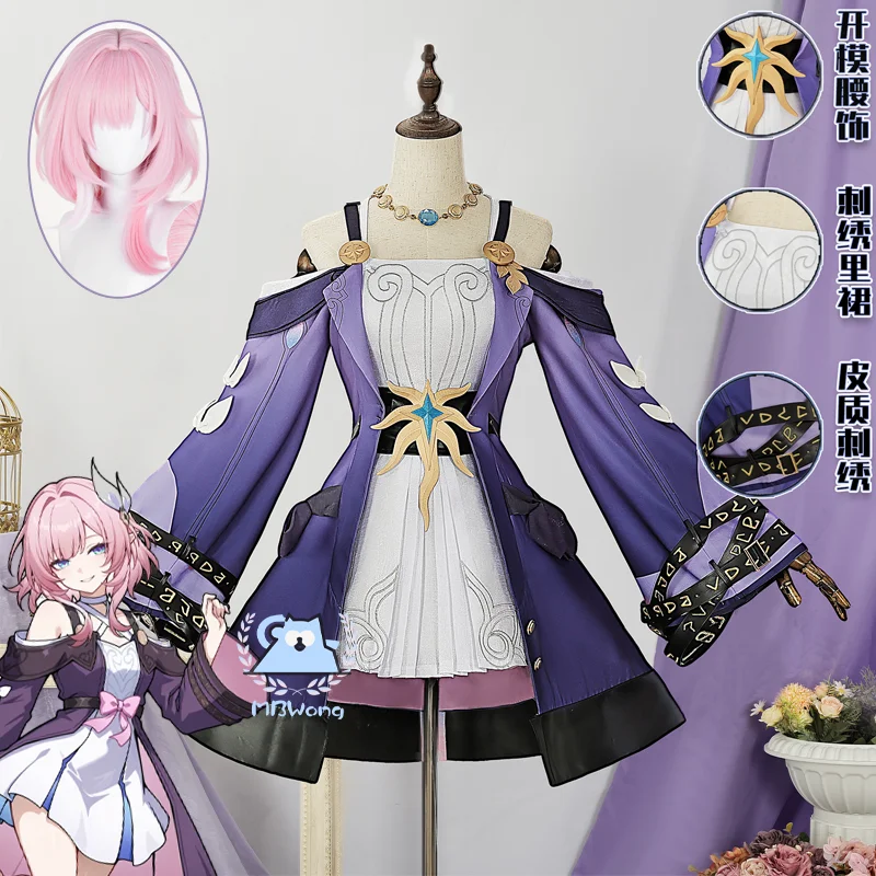 

Игра Honkai: Star Rail Cyrene Косплей Костюм Парик Cirene Косплей Наряд Past Ripples Ролевая игра Для Хэллоуина Взрослых Женщин