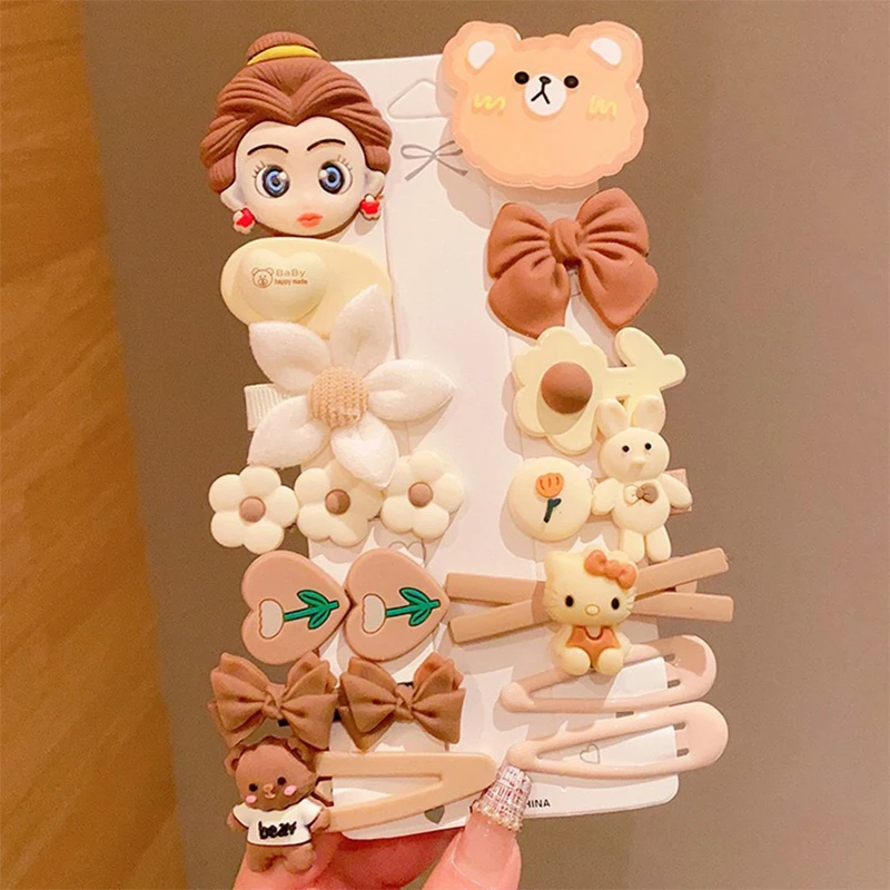 Cartoon Sanrio Cinnamoroll Character Decorative Hair Side Clips Cute Hair Fringe Clips Trendy Hair Decoration For Women And Girl