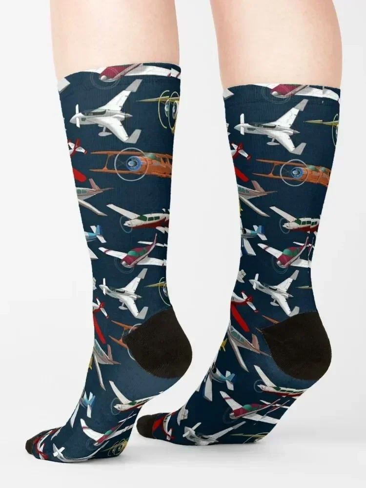 A Sky Full of Airplanes Socks Stockings sport golf essential Socks Female Men's