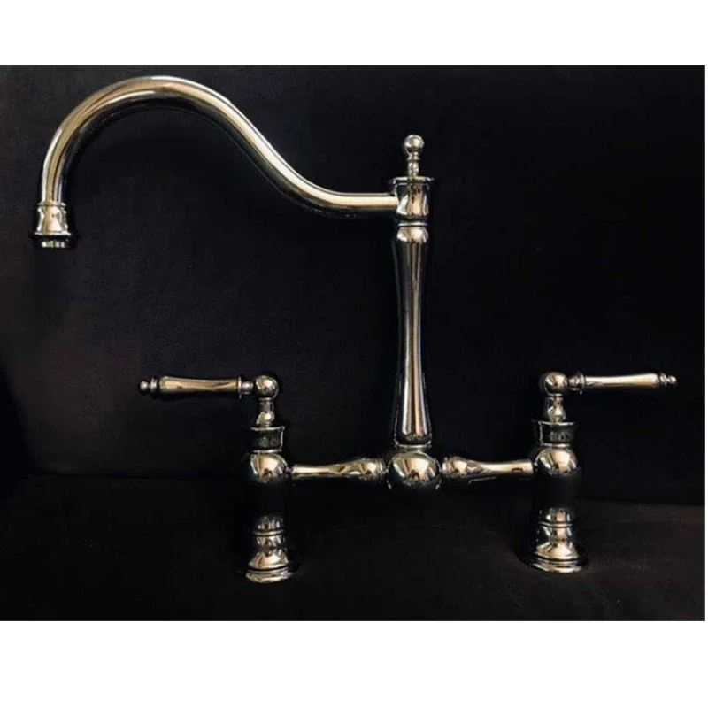 Lead-free retro kitchen faucet All copper pulling faucet