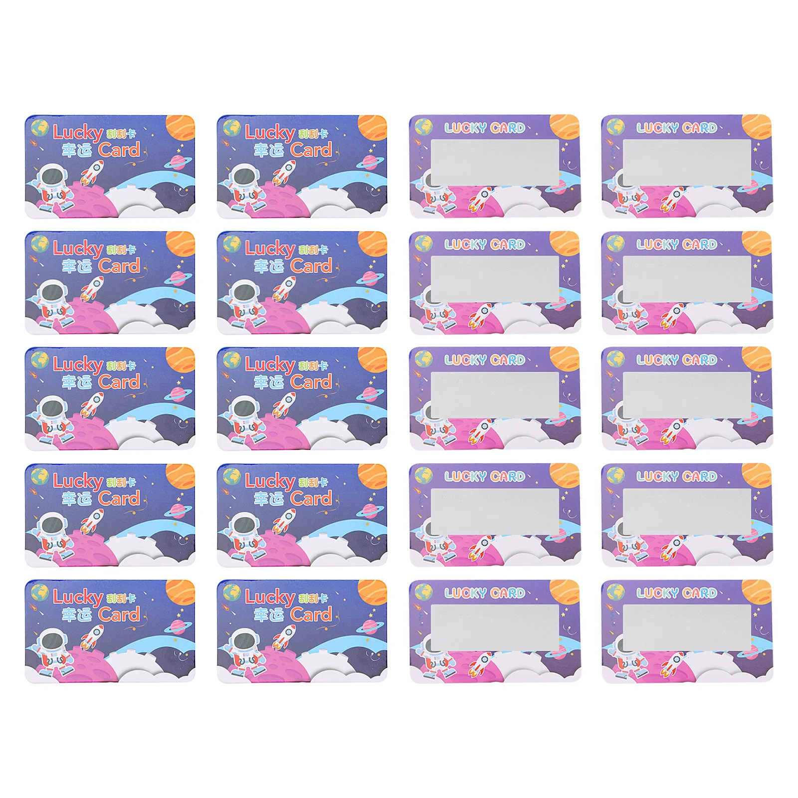 

100Pcs Scratch Off Cards Festival Wish Cartoon Scratch-Off Cards Easy Use for Kids Gift Tags Reward System Scratch-Off Card