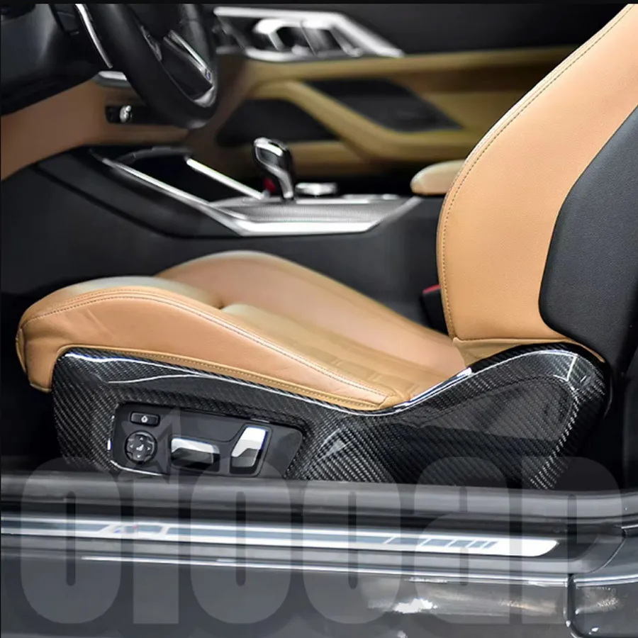 oiomotors High Quality Dry Carbon Fiber Seat Side Cover Shell For BMW 2Series G42 3Series G20 G21 4Series G22 G23 G26