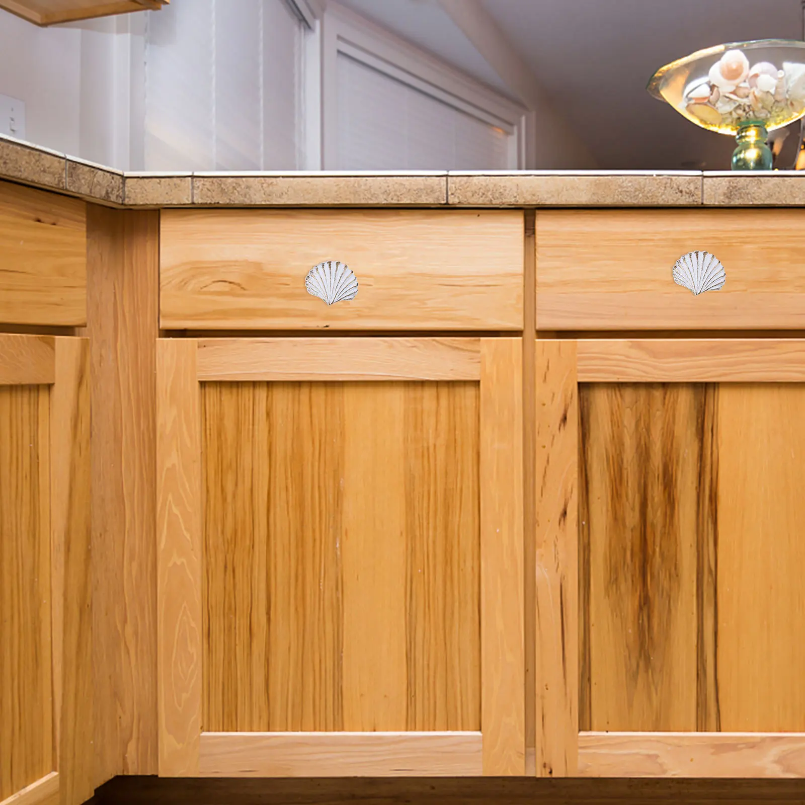 

1 Set Ocean Style Cabinet Handles Marine Animals Design Drawer Knobs Iron Metal Round Pulls For Dresser Wardrobe Door Drawer -