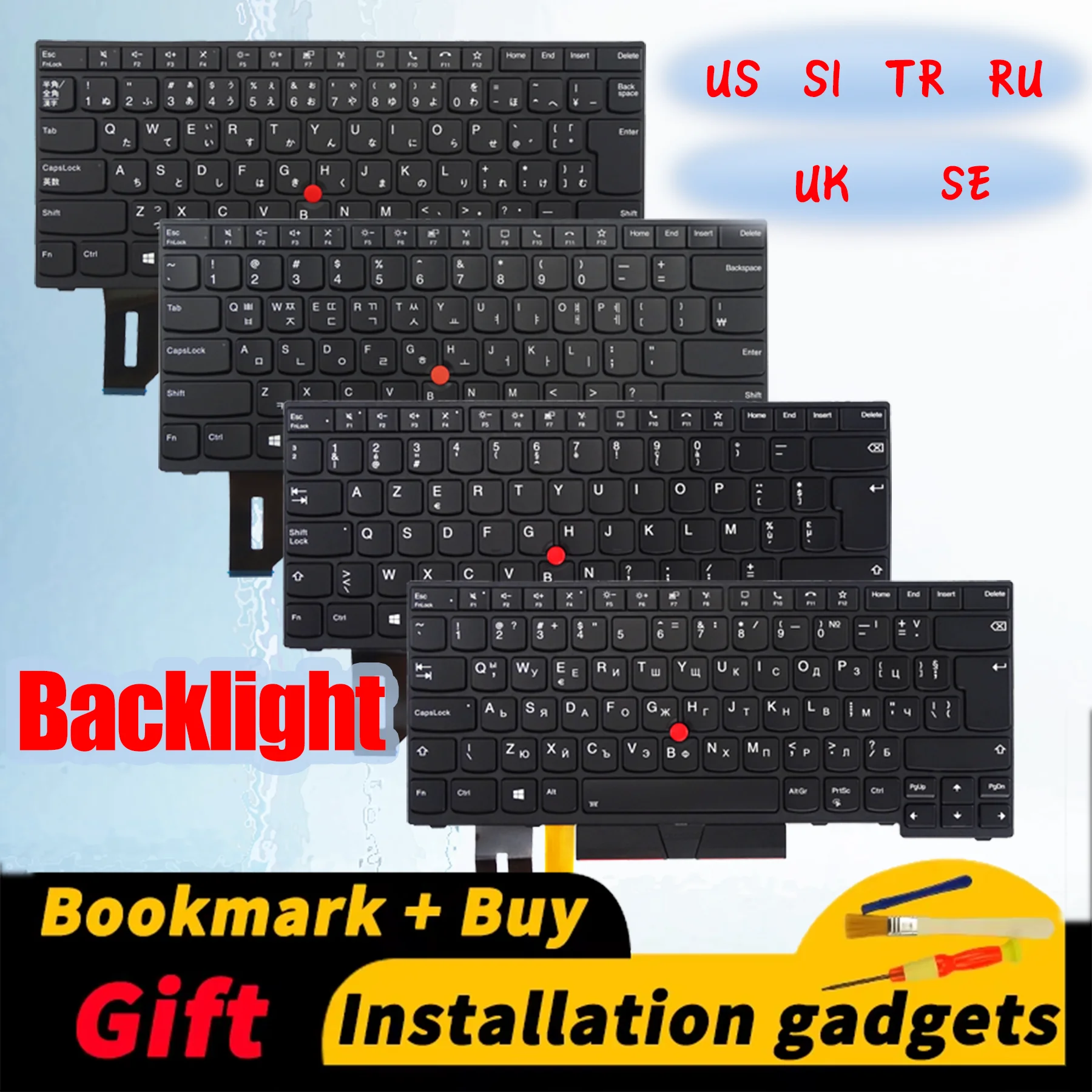 

Сменная Клавиатура для ноутбука Lenovo ThinkPad T14 Gen1 Gen2 P14S Gen1 Gen2 US/BR/FR/UK/PT/SP 5N20V43904 5N20X68869