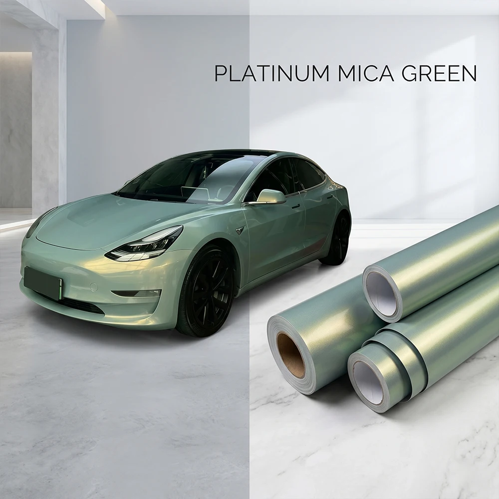 Car Vinyl Wrap Film Mica Green - Air Bubble Remover review and price