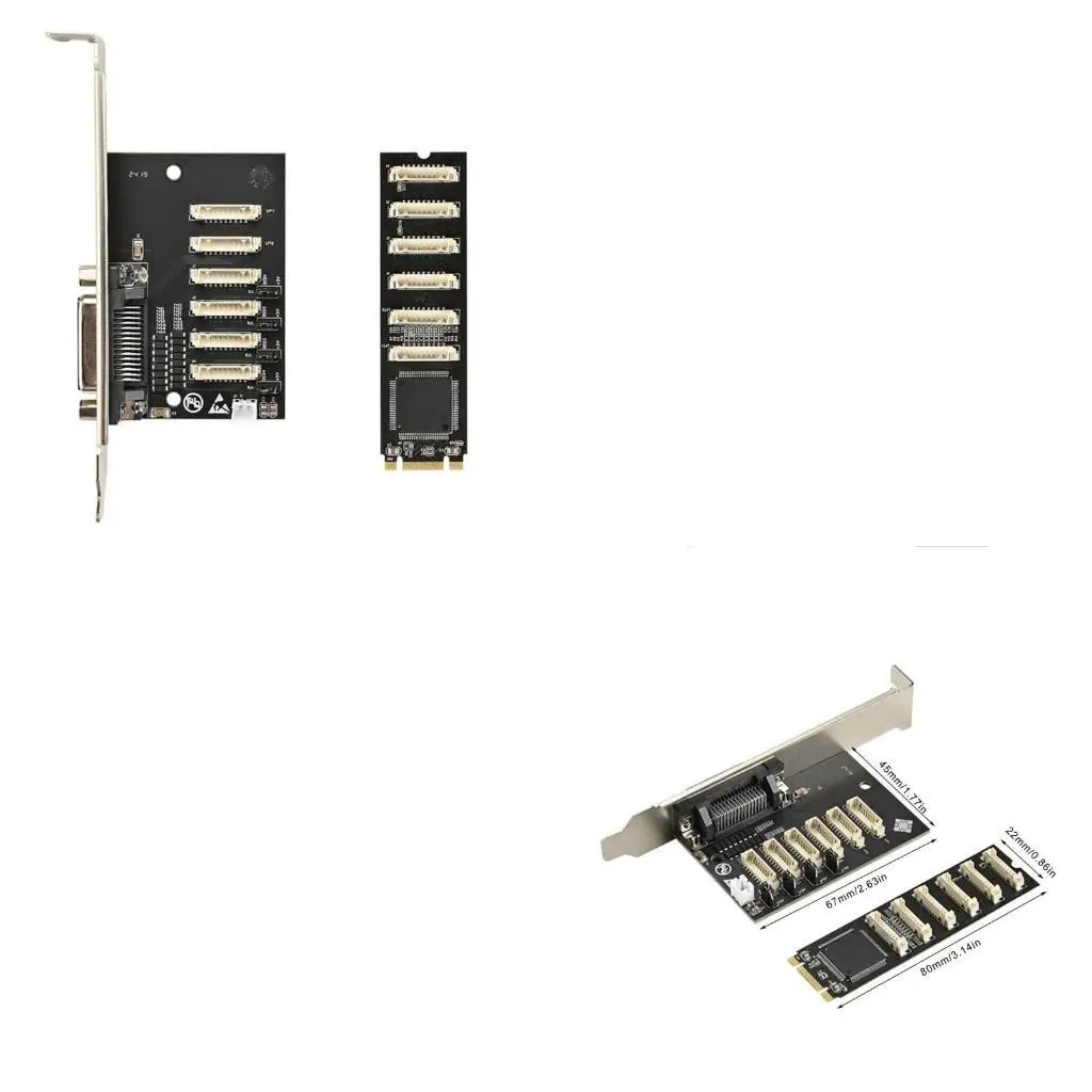 

652F Обновления настольных компьютеров M.2 M+B Ключ к 4X RS232 Card Adapter Card для настольного ПК различные устройства