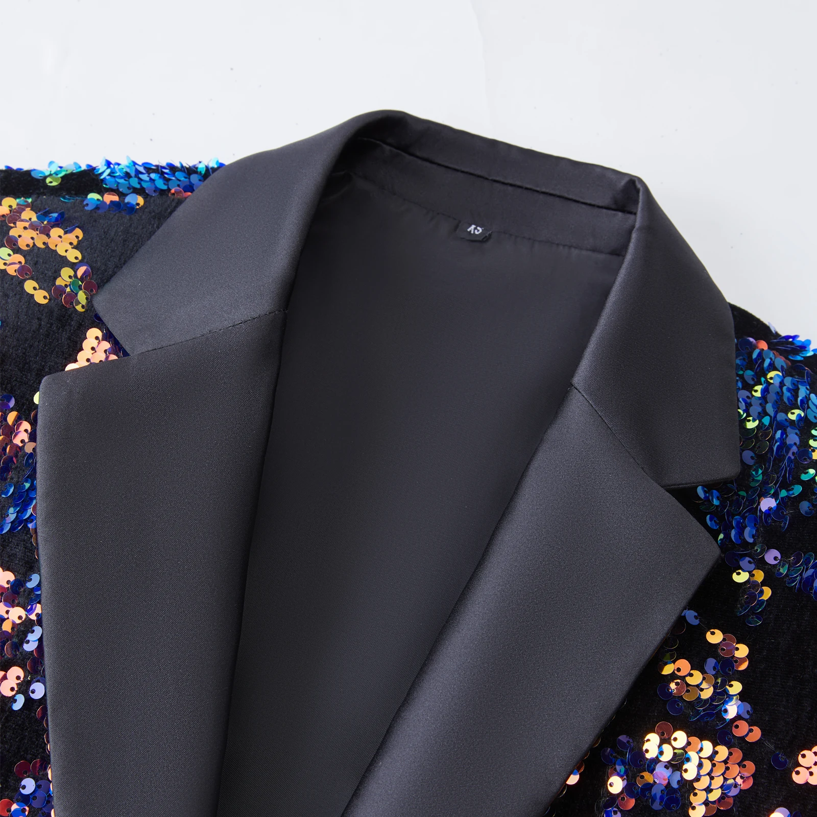 Veste de costume à paillettes pour hommes, mode fête formelle