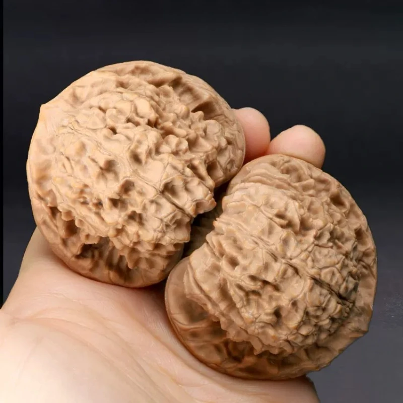 Premium Natural Big XL Official Hat Wenwan Walnuts Kirin Pattern For Men Hand Massage Stress Relief Fidget Toys Collectible Gift